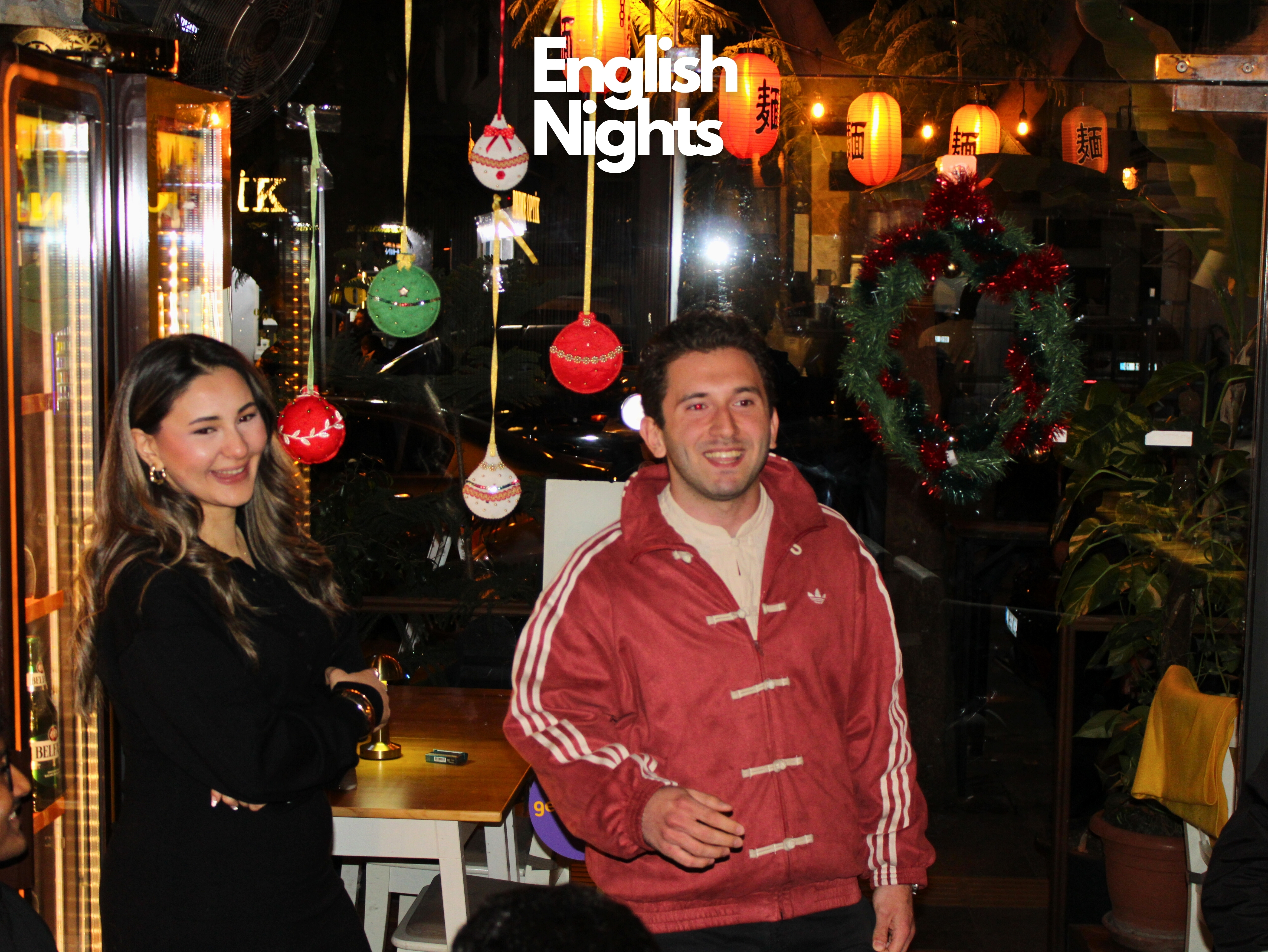 Students at an English Nights event