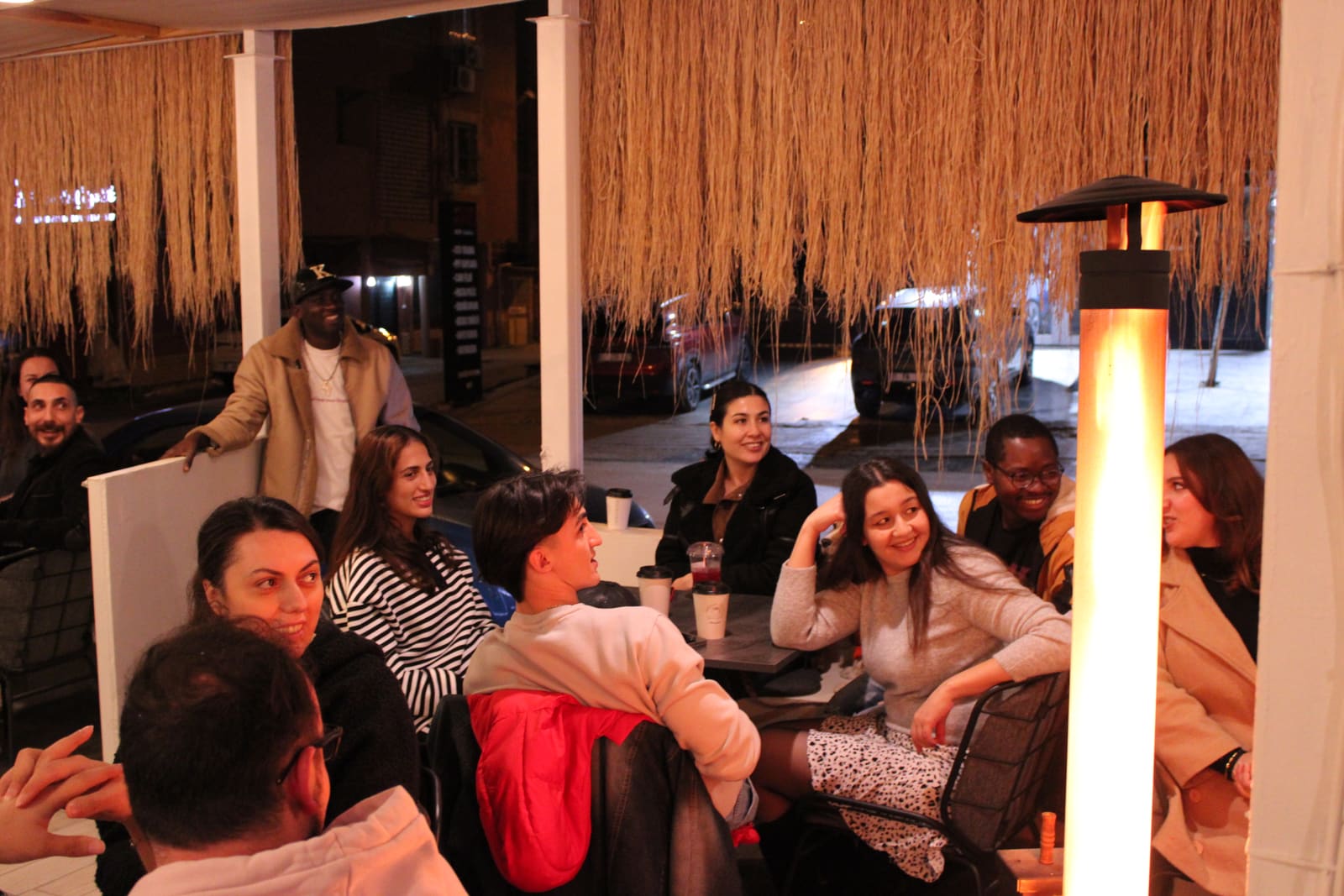 Students at an English Nights event