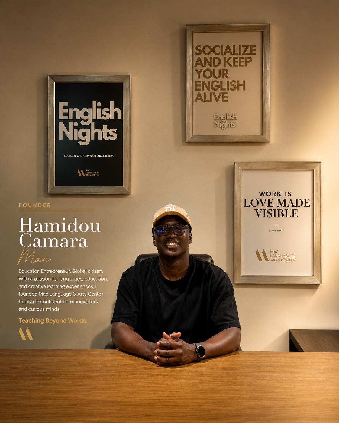 Hamidou Camara, founder of Mac Language & Arts